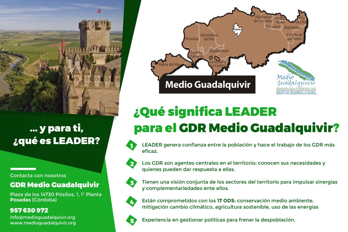Francisco Palomares, presidente GDR Medio Guadalquivir: “Leader genera confianza entre la población y hace más eficaz el trabajo de los Grupos de Desarrollo Rural”