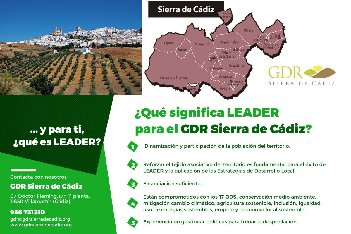 Alfonso Moscoso, presidente del GDR Sierra de Cádiz: “LEADER es la mejor herramienta para dinamizar y fomentar la participación de los territorios rurales”
