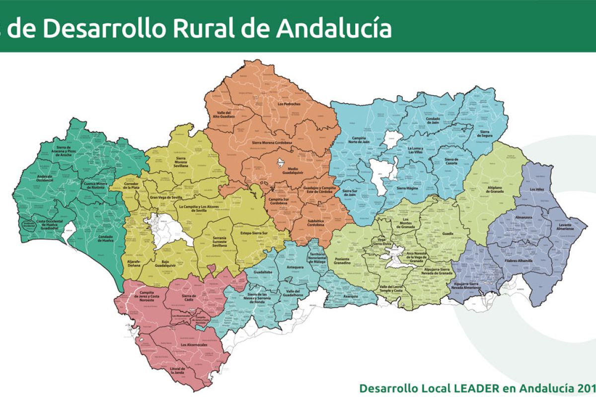 Agricultura publica ayudas de la submedida 19.2 LEADER para proyectos propios de los GDR de Andalucía