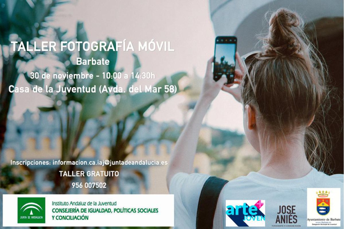 El IAJ impartirá dos talleres de fotografía móvil en Vejer y Barbate en Cádiz