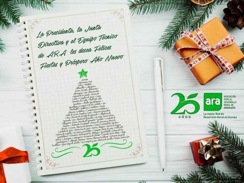 ARA os desea Feliz Navidad y un 2020 lleno de grandes proyectos para el mundo rural