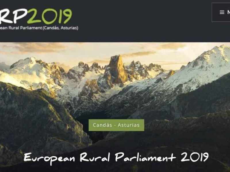 Abierta la preinscripción para el IV Parlamento Rural Europeo (ERP) que se celebrará en Asturias