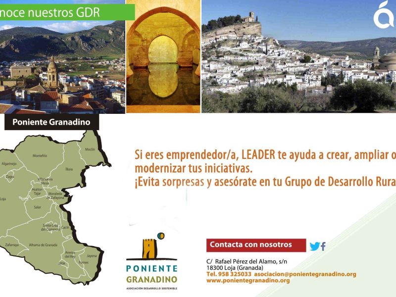 El Grupo de Desarrollo Rural del Poniente Granadino trabaja por mantener un territorio vivo y atractivo para mujeres y jóvenes  