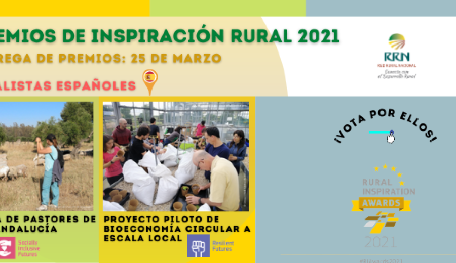La Red Europea de Desarrollo Rural selecciona a dos proyectos españoles para los “Premios de Inspiración Rural” 2021