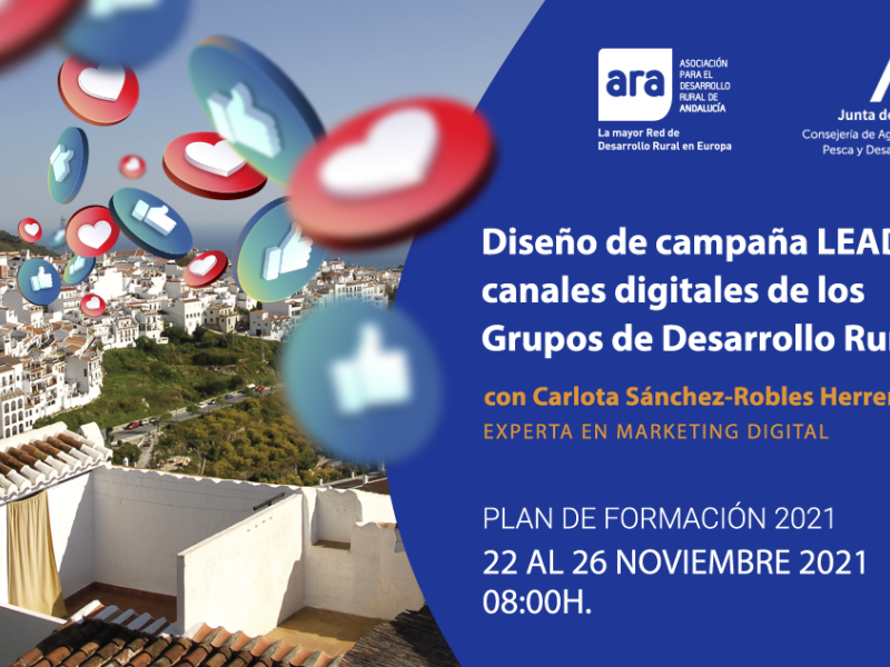 Curso online de ARA:“Diseño de campaña LEADER en canales digitales de los GDR Andalucía”