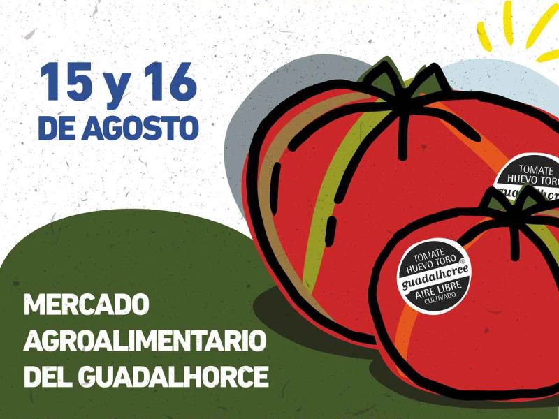 El GDR Guadalhorce colabora en la organización del Mercado Sabor a Málaga de Coín Tomate Huevo de Toro