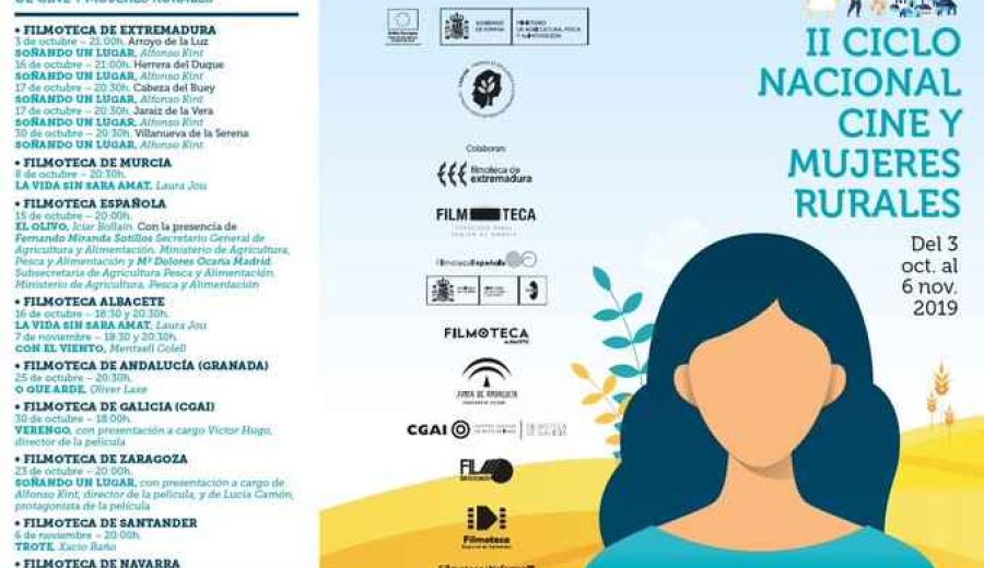 El Ministerio de Agricultura, Pesca y Alimentación organiza el II Ciclo Nacional Cine y Mujeres Rurales con proyecciones en 9 autonomías, entre ellas, Andalucía