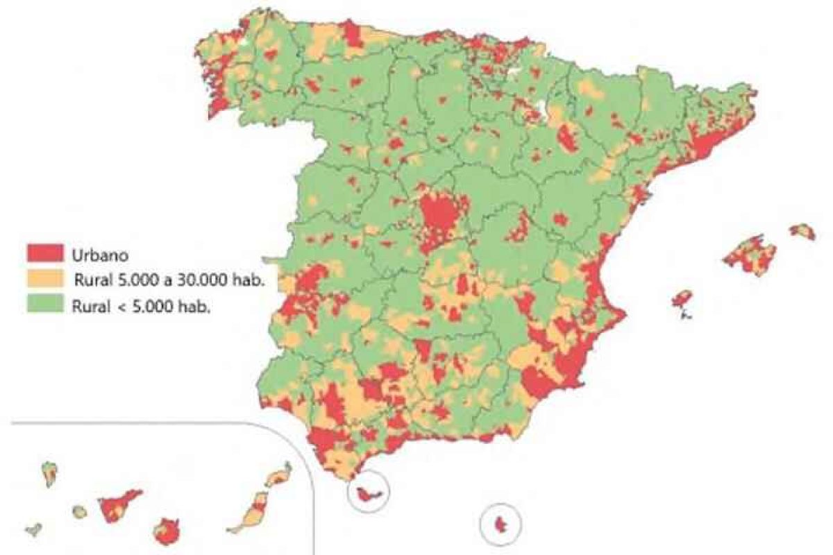 La población de las áreas rurales en España supera los 7,5 millones de personas