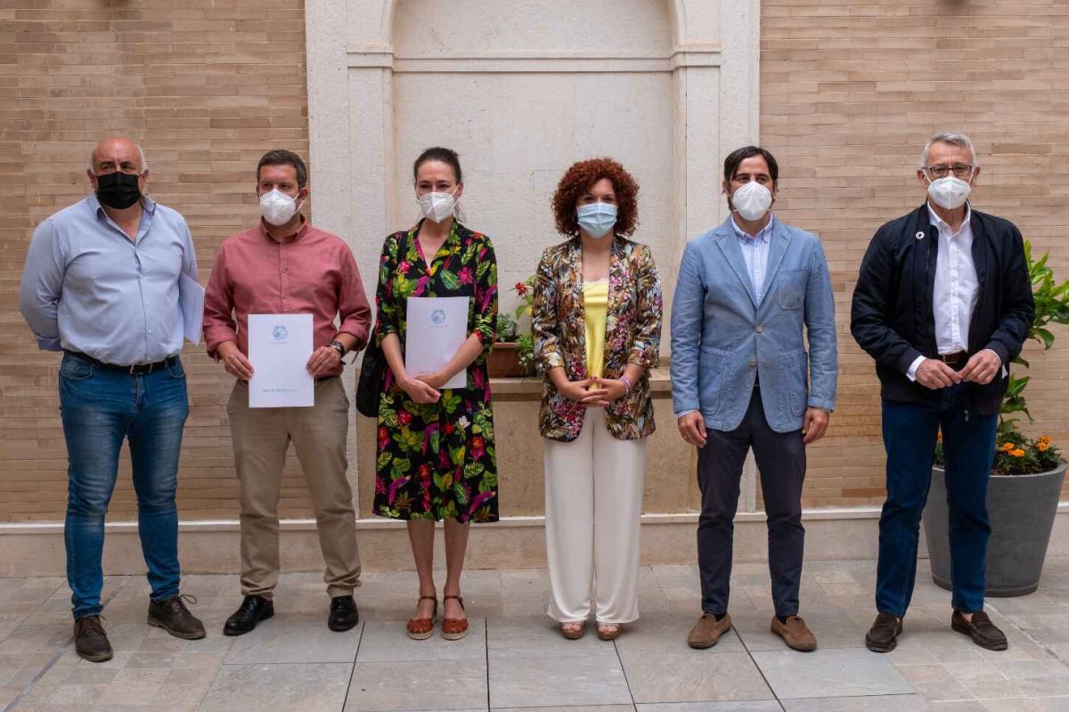 Diputación de Huelva y los 5 GDR de la provincia suscriben los convenios de colaboración de las becas HEBE Primera Oportunidad 2021