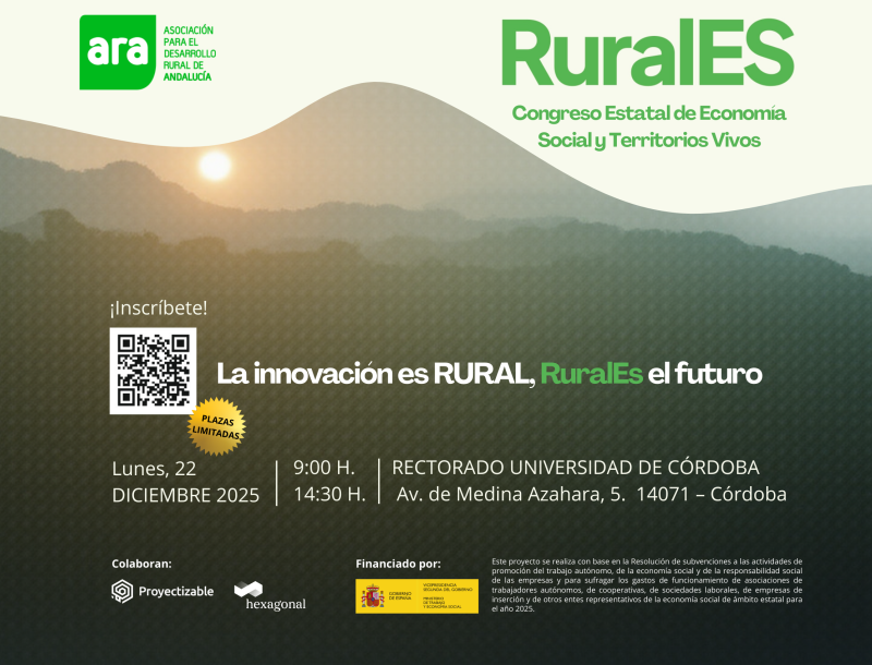 ARA organiza el Congreso RuralES sobre Economía Social y Territorios Vivos en Córdoba