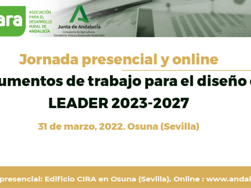 Jornada presencial y online de ARA: “Documentos de trabajo para el diseño de LEADER 2023-2027”