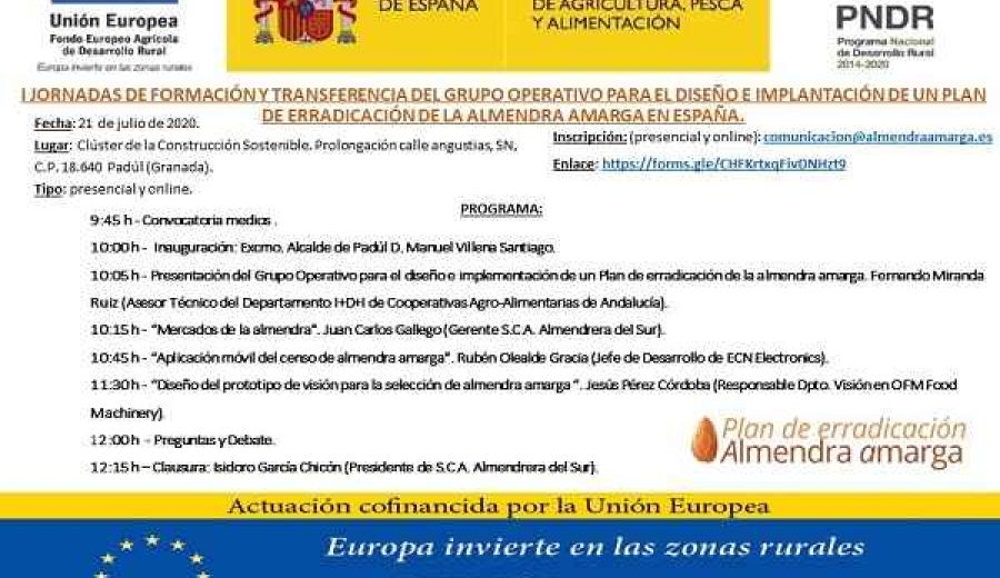 Padul (Granada) será el epicentro de la tecnología del sector de la almendra el 21 de julio