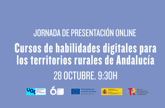 Presentación online “Cursos de habilidades digitales para los territorios rurales de Andalucía”