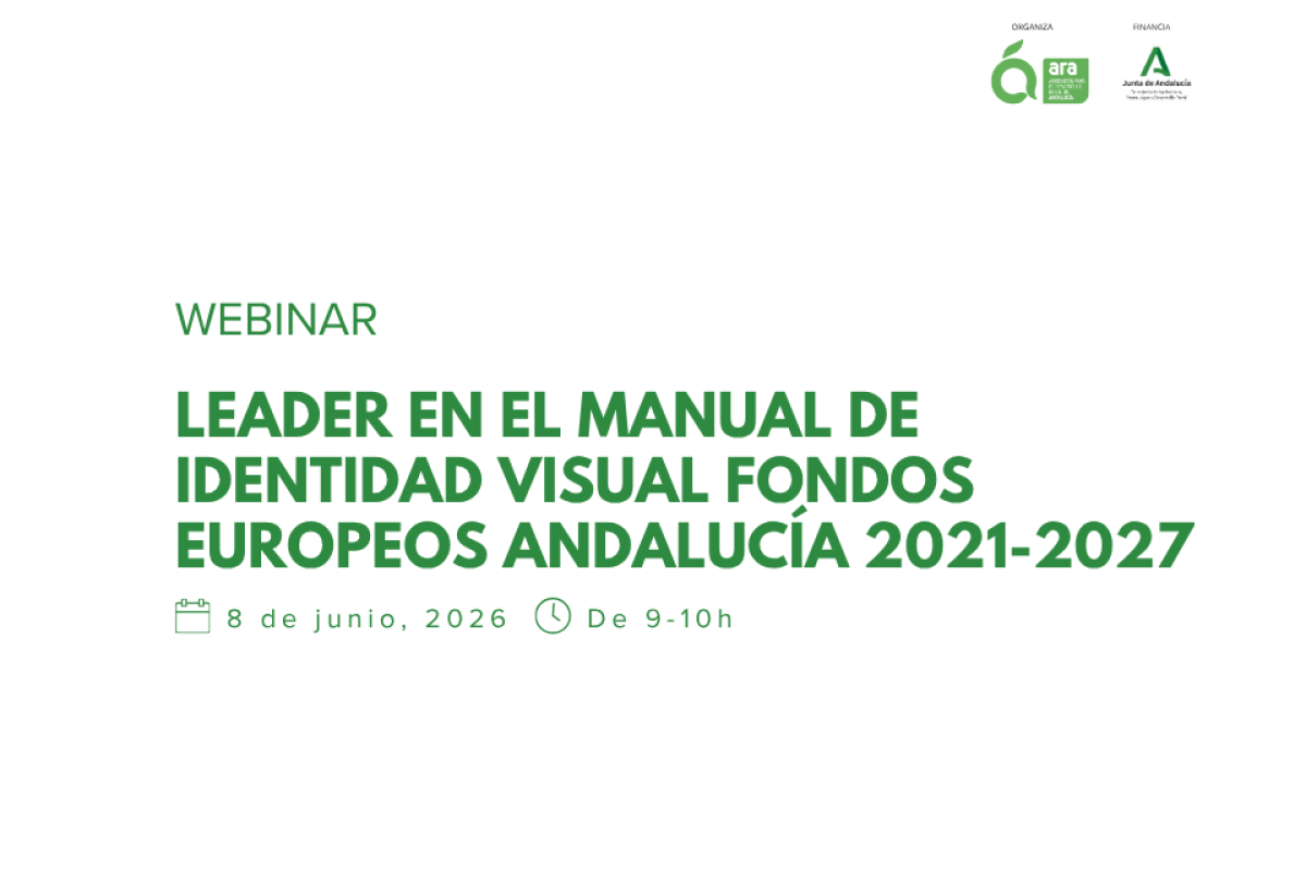 Webinar “LEADER en el Manual de Identidad Visual Fondos Europeos Andalucía 2021-2027”
