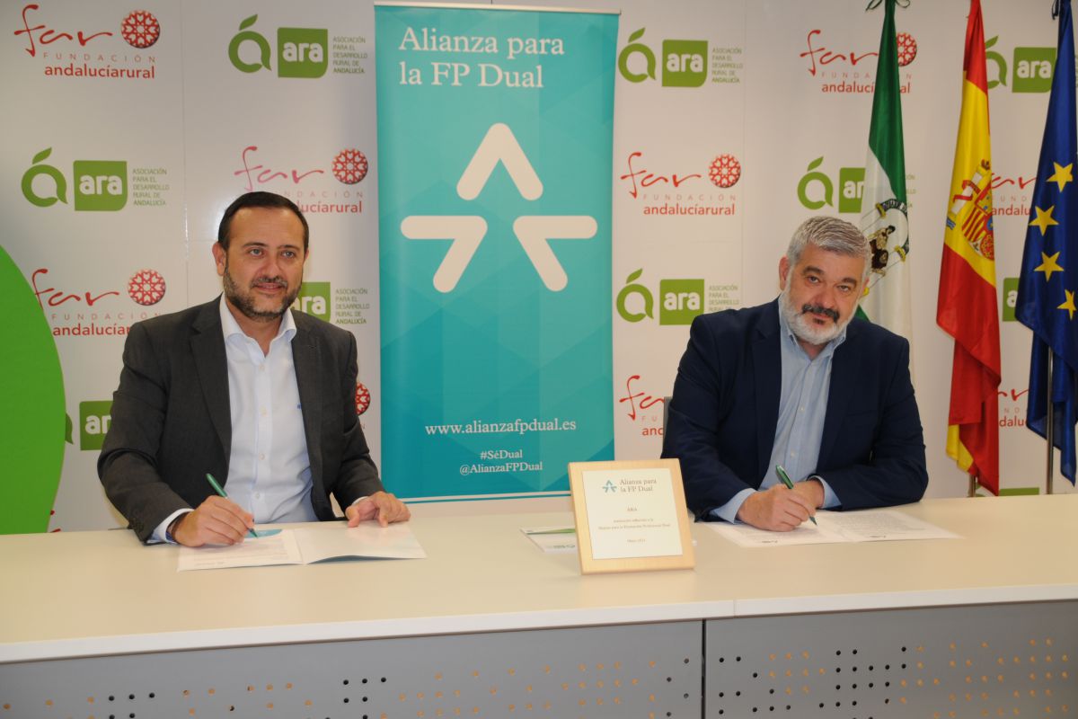 ARA impulsará la FP Dual entre las empresas con el apoyo de los Grupos de Desarrollo Rural de Andalucía