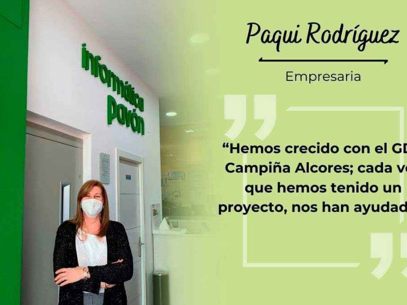 Paqui Rodríguez, emprendedora rural: “Hemos crecido con el GDR Campiña Alcores; cada vez que hemos tenido un proyecto, nos han ayudado”