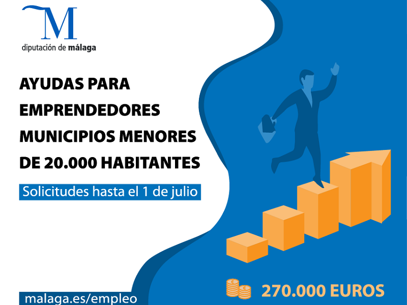 La Diputación de Málaga destina 270.000 euros para apoyar a emprendedores de los municipios más pequeños de la provincia