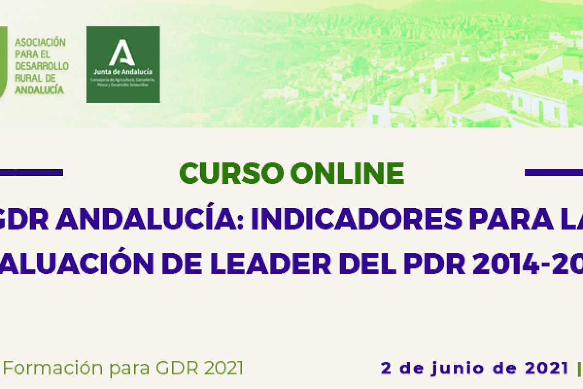 Curso online: “GDR de Andalucía: indicadores para la evaluación de LEADER en el PDR 2014-2020”