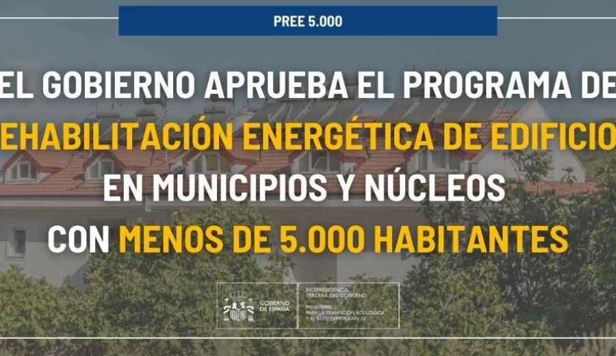 El Gobierno aprueba el programa de rehabilitación energética de edificios en municipios y núcleos con menos de 5.000 habitantes
