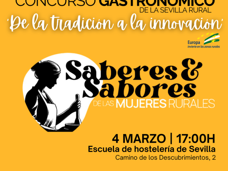 El concurso provincial de ‘Saberes y Sabores de las mujeres rurales’ se celebra el  4 de marzo en la Escuela de Hostelería de Sevilla