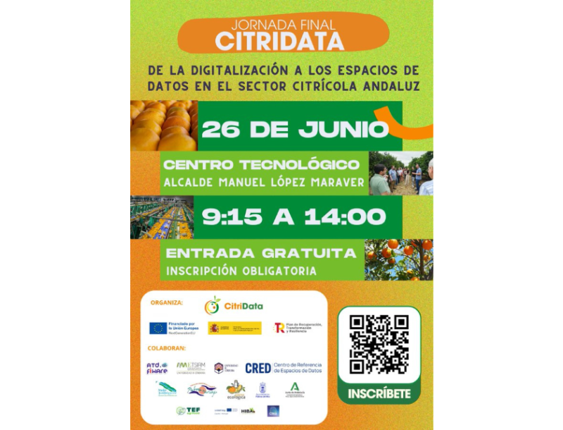 CitriData celebra en Palma del Río una jornada final sobre digitalización y espacios de datos en el sector citrícola andaluz