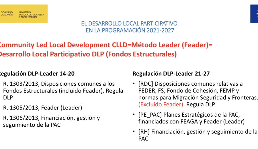 El Desarrollo Local Participativo en la Programación 2021-2027: subsidiariedad, simplificación y nuevo sistema de gestión y control