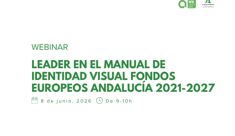 Webinar “LEADER en el Manual de Identidad Visual Fondos Europeos Andalucía 2021-2027”