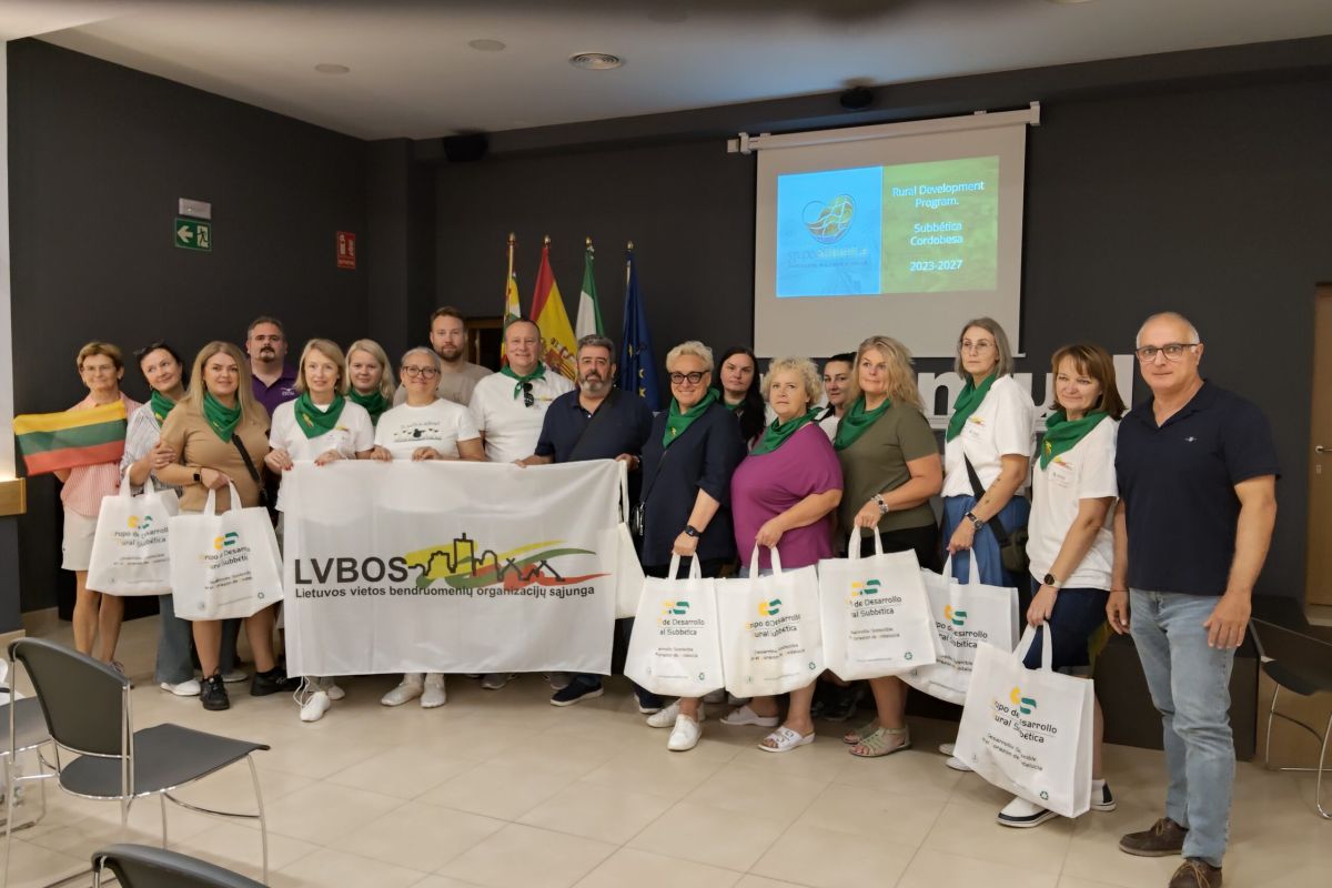 Una delegación de Lituania conoce el impacto de LEADER en la Subbética Cordobesa