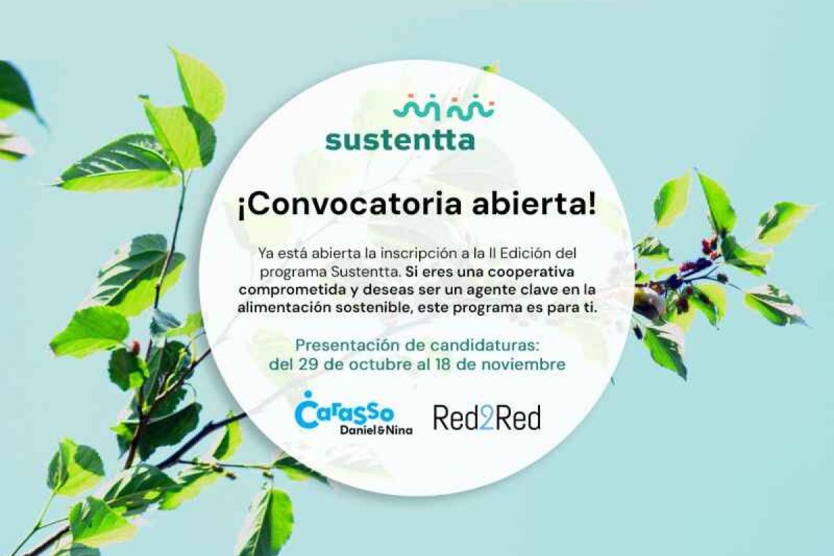 Abierta la II convocatoria de Sustentta para las cooperativas agroalimentarias