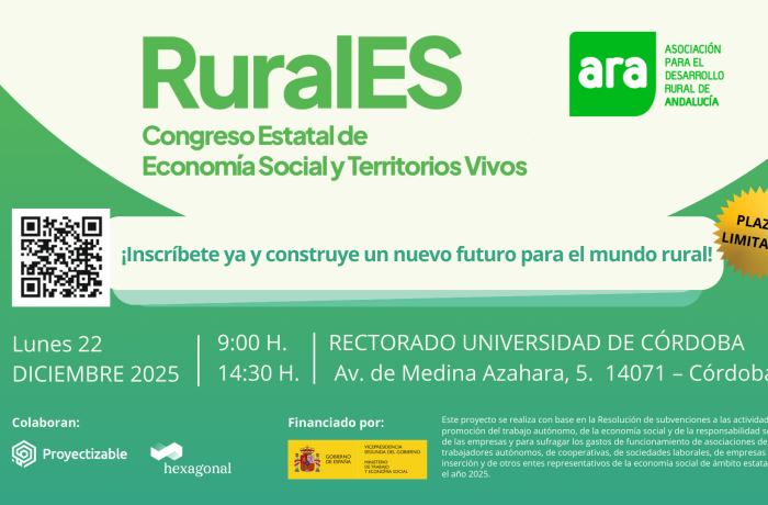 ARA organiza el Congreso RuralES sobre Economía Social y Territorios Vivos en Córdoba