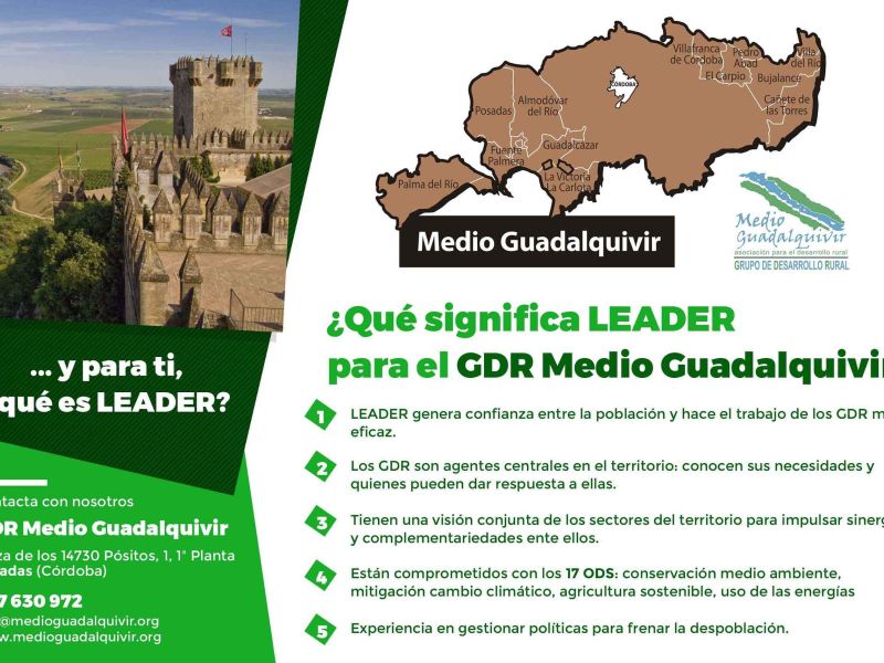 Francisco Palomares, presidente GDR Medio Guadalquivir: “Leader genera confianza entre la población y hace más eficaz el trabajo de los Grupos de Desarrollo Rural”
