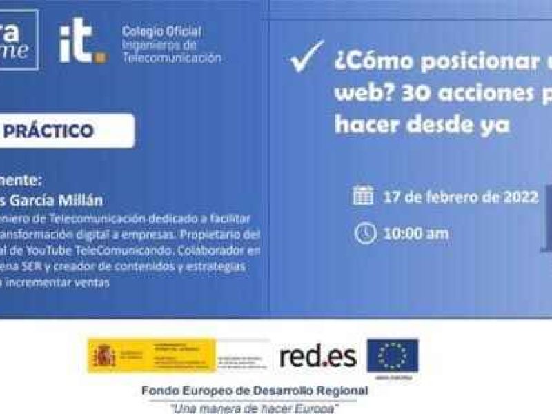 Taller práctico: ¿Cómo posicionar una web? 30 acciones para hacer desde ya
