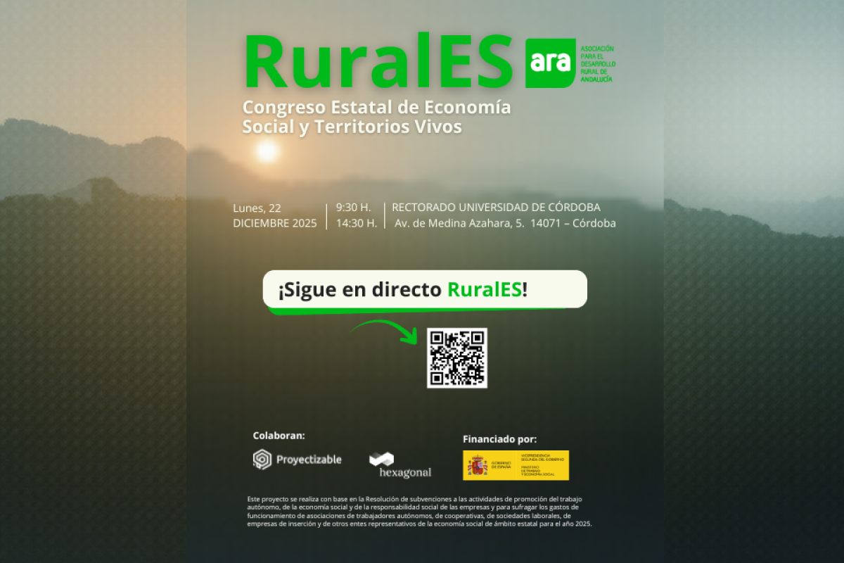 Sigue en directo RuralEs, I Congreso de Economía Social y Territorios Vivos que se celebra en Córdoba