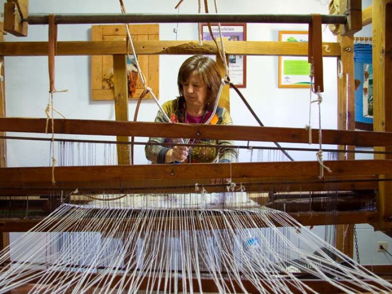 La tejedora de la Alpujarra Granadina, Ana Martínez, Premio Andaluz a la Artesanía