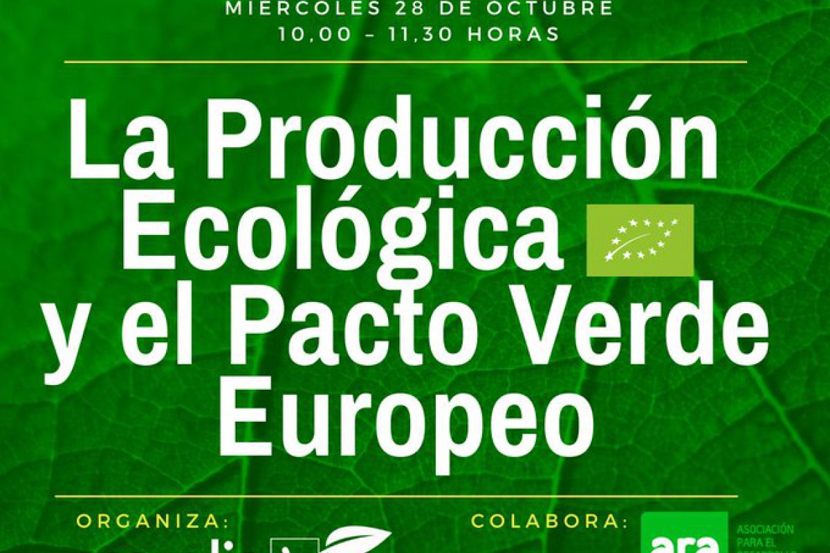 Ecovalia, con la colaboración de ARA, organiza un encuentro online sobre el Pacto Verde Europeo