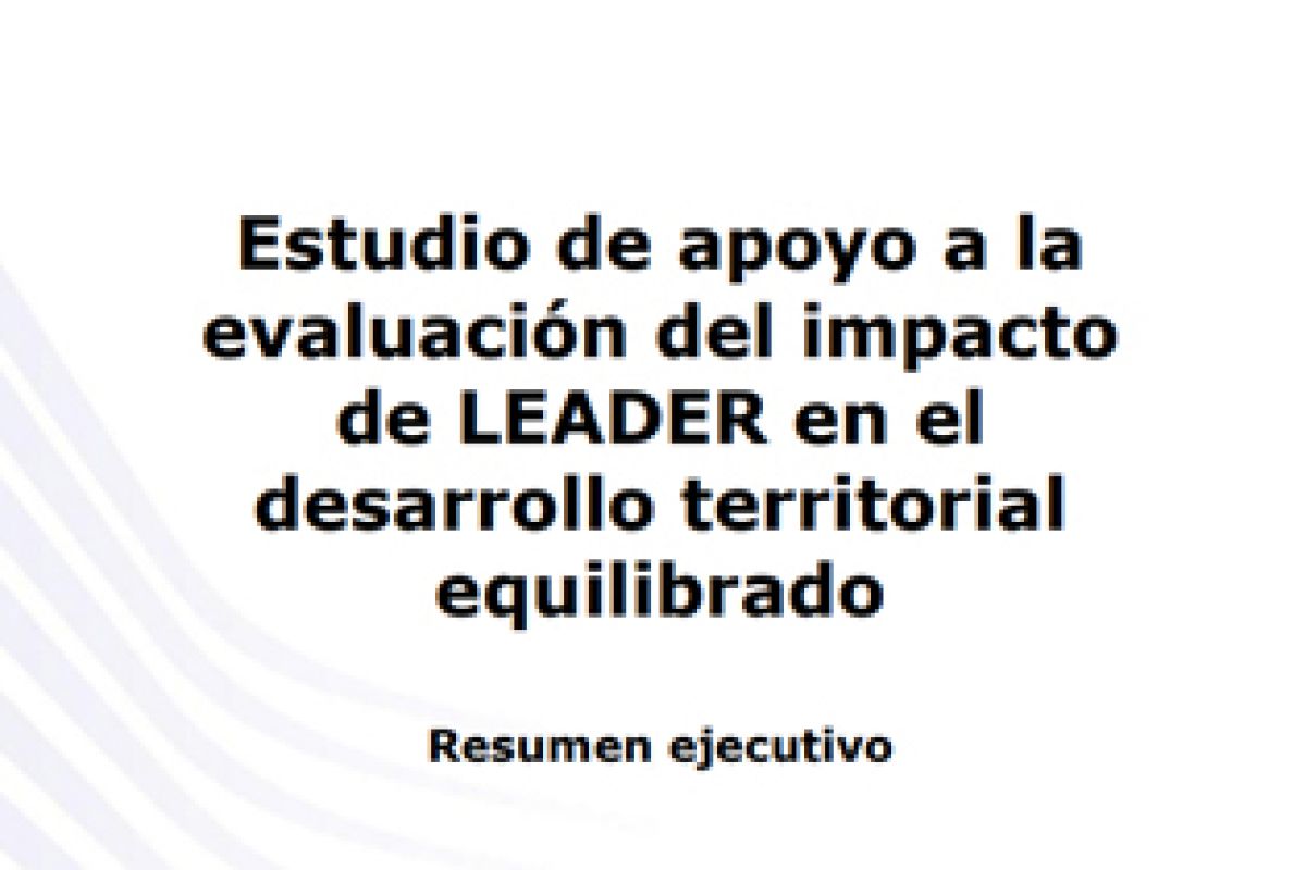 Resumen ejecutivo del “Estudio de apoyo a la evaluación del impacto de LEADER en el desarrollo territorial equilibrado”