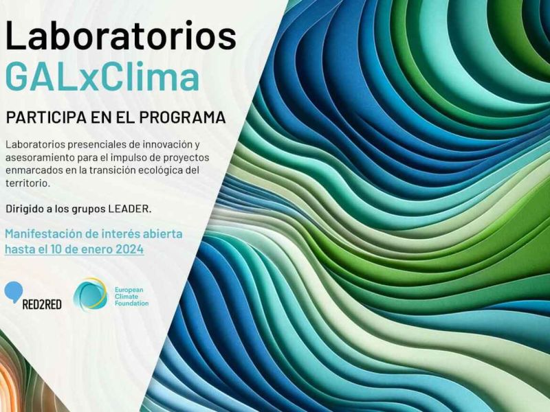¿Eres un Grupo LEADER? Participa en el programa Laboratorios GALxClima