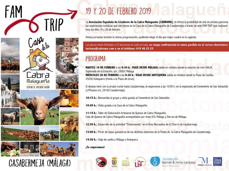 Los criadores de la Cabra malagueña organizan un famtrip para conocer esta especie