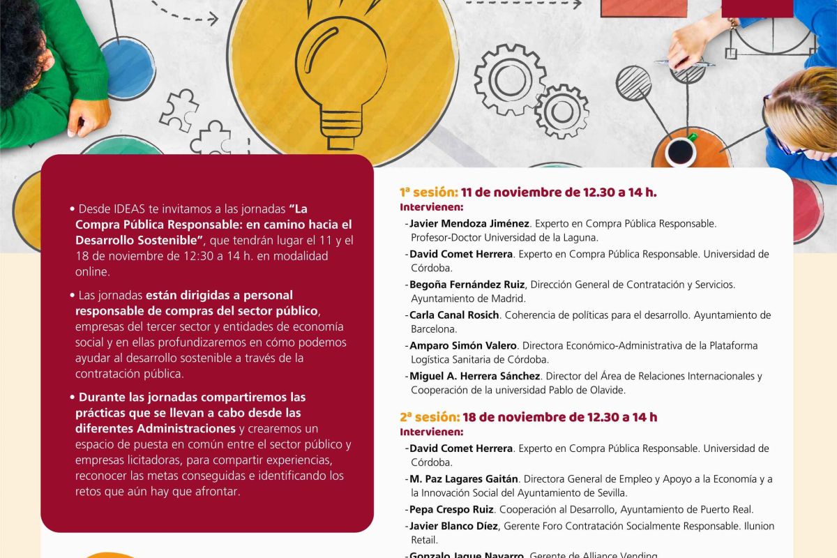 Jornadas “La compra pública responsable: un camino hacia el desarrollo sostenible”