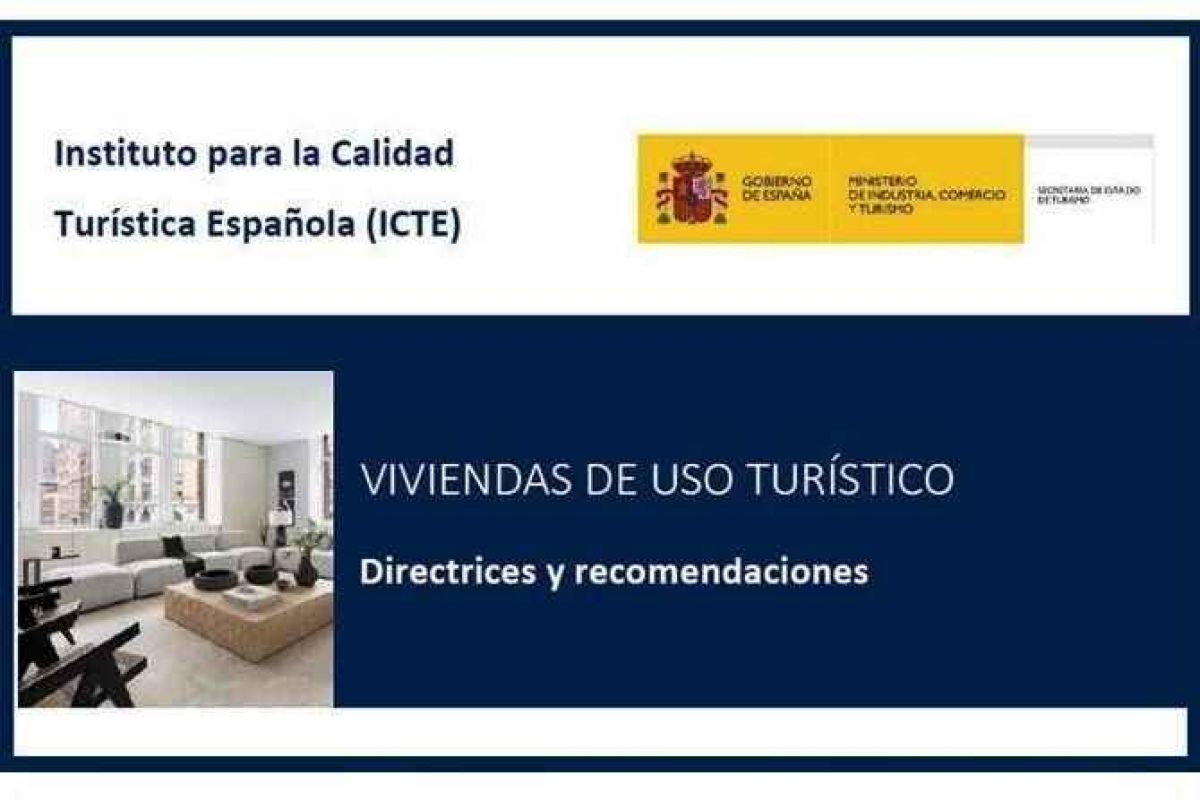 Turismo publica una guía de recomendaciones frente al COVID-19 para Viviendas de Uso Turístico