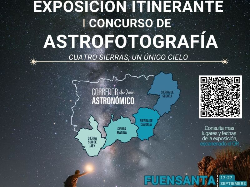 El Corredor Astronómico de Jaén acerca sus cielos estrellados a la ciudadanía a través de una exposición itinerante de astrofotografía