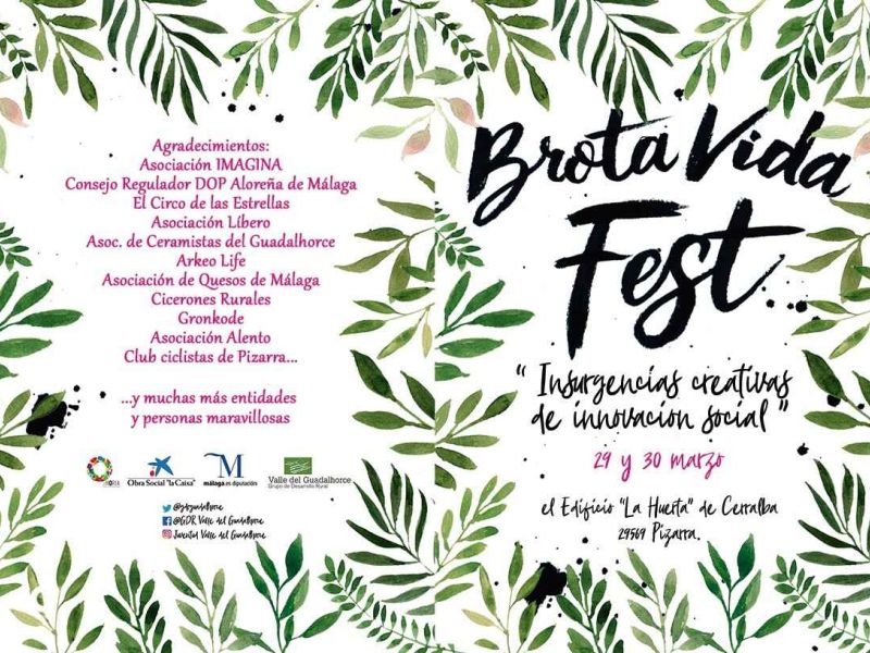 El GDR Valle del Guadalhorce presenta ‘Brota Vida Fest’, un festival para las iniciativas de emprendimiento social de la comarca