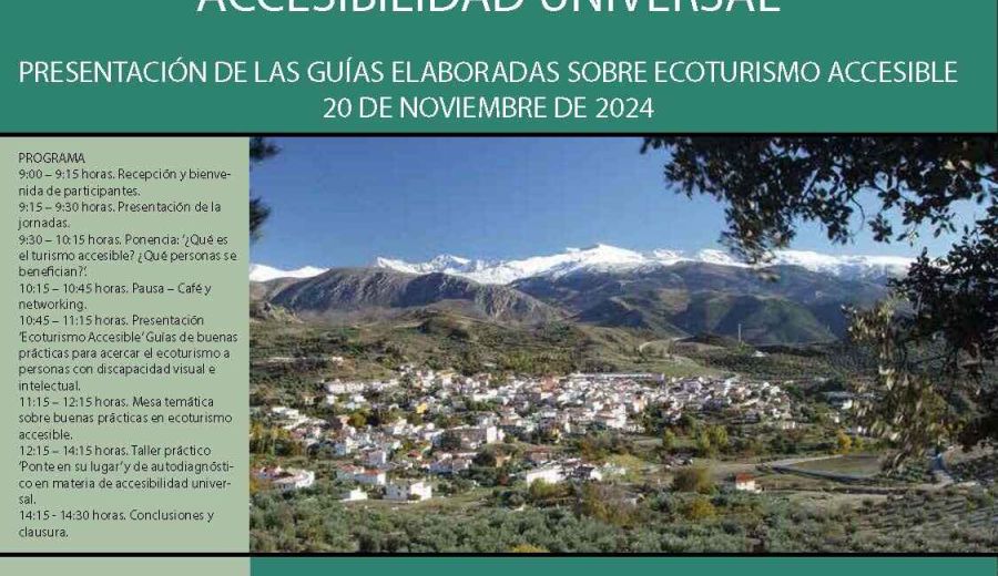 Jornadas sobre ecoturismo accesible en el entorno del Parque Nacional Sierra Nevada