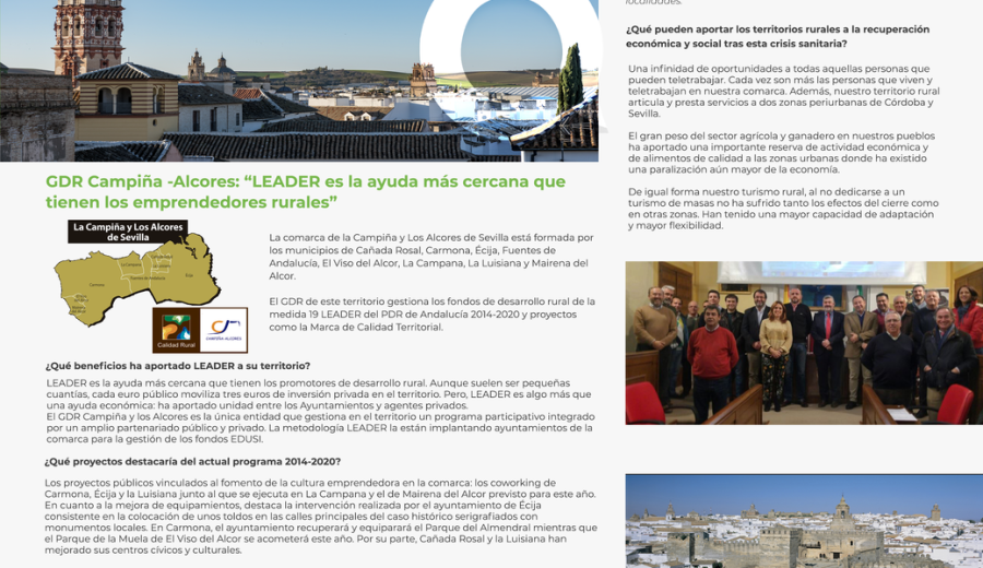 GDR Campiña-Alcores: “LEADER es la ayuda más cercana que tienen los emprendedores rurales”