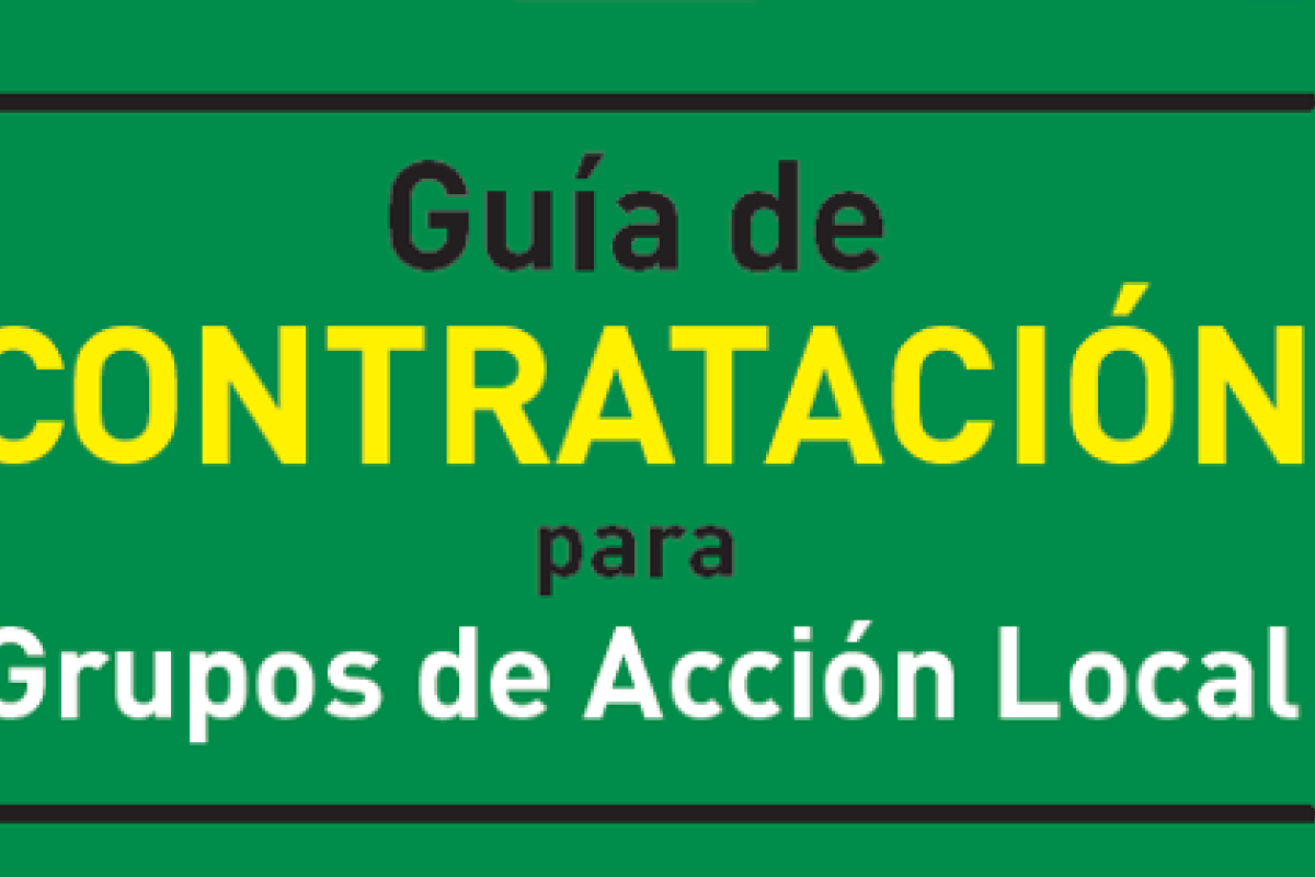 La Red Rural Nacional publica una guía de contratación pública para los Grupos de Acción Local