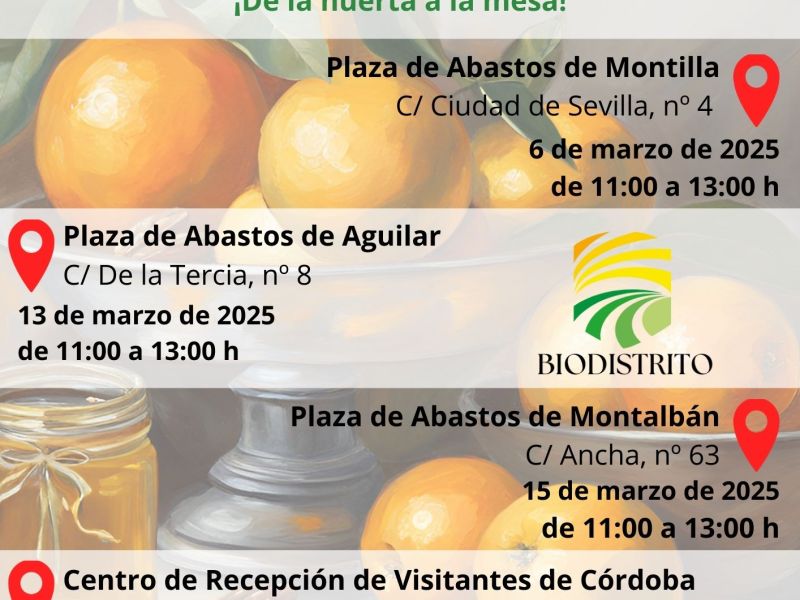 El GDR Campiña Sur Cordobesa promociona los canales cortos de distribución de producciones agroecológicas de la zona