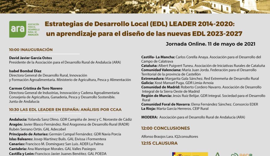 ARA reúne este martes a la práctica totalidad de los Grupos LEADER de España para planificar las estrategias de los territorios rurales en 2023-2027
