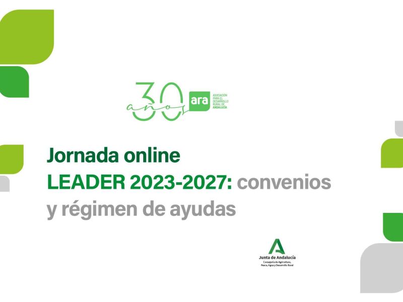 ARA organiza la jornada online “LEADER 2023-2027: convenios y régimen de ayudas”