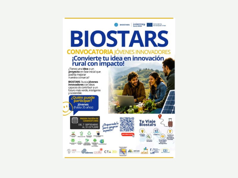 Aljarafe-Doñana abre la convocatoria BIOSTARS para impulsar el talento joven del Aljarafe-Doñana