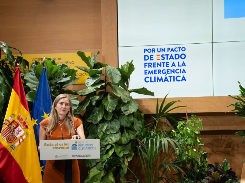 El Gobierno presenta la Red de Refugios Climáticos en el marco del Pacto de Estado frente a la Emergencia Climática